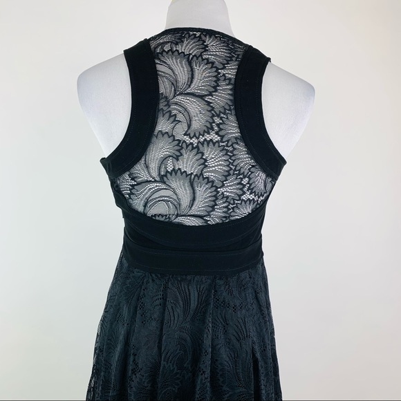Nanette Lepore Black Lace Dress Sz 0 - Picture 7 of 9